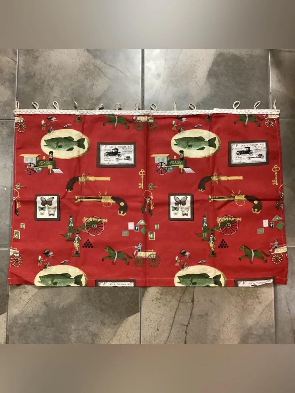 Vintage Retro Handmade Cafe Curtains